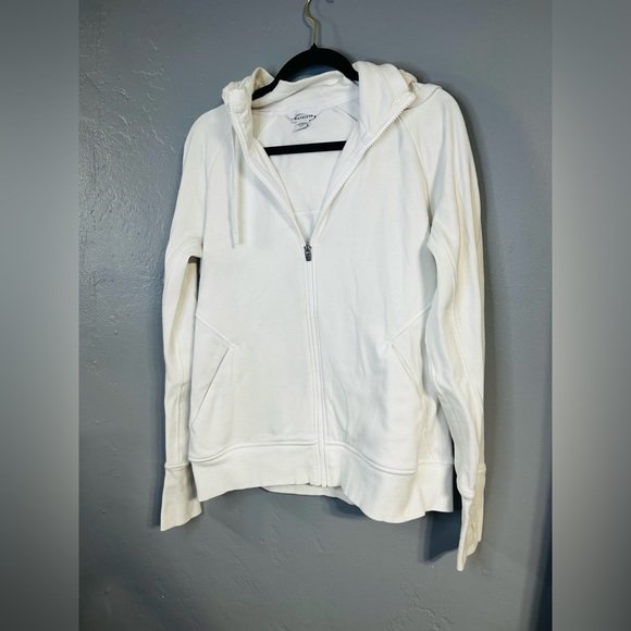 Athleta White Hoodie Size L - Picture 2 of 10